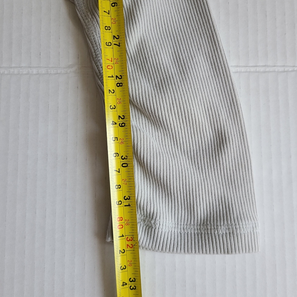 Alo Yoga High-Waist Goddess Legging Airbrush White/Dove Grey Colorblock Sz S - Picture 11 of 11